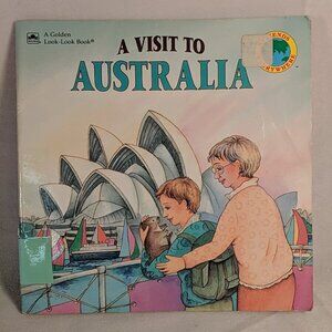 A Visit To Australia by Mary Packard Golden Look-Look Book kids children story